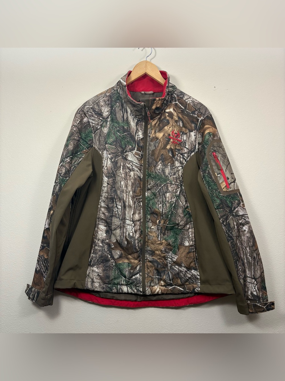 REALTREE Womens Size XL Break Up Infinity Soft Shell Jacket Full Zip Camo